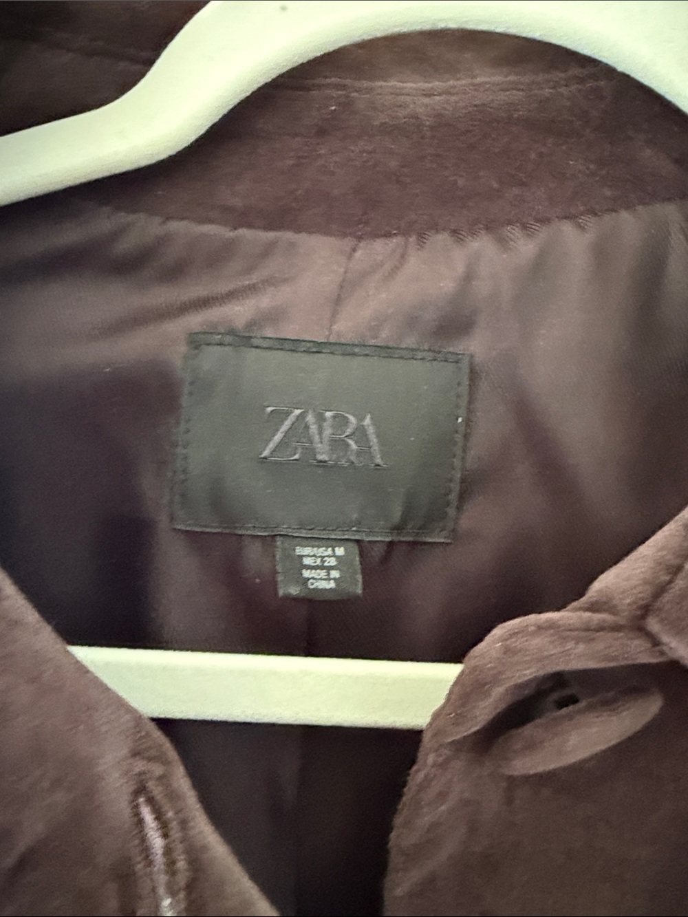 Zara Cropped Suede Jacket (M) - Picture 3 of 4